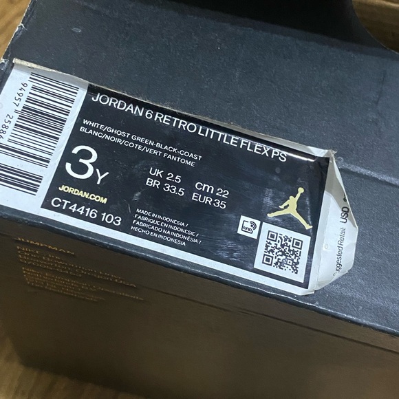 Jordan 6 Retro Little Flex PS Shoes - Picture 12 of 12